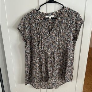 Fun 2 Fun Multicolor Floral Blouse women’s Size Large